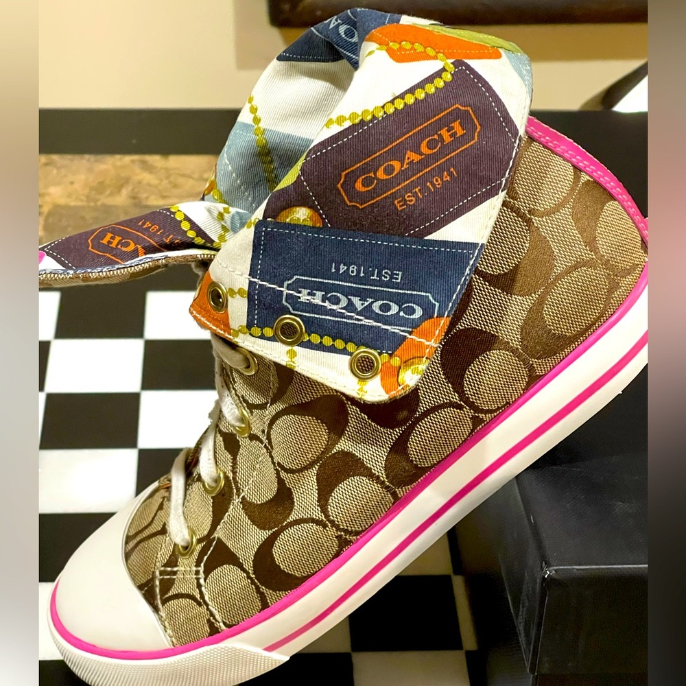 COACH BONNEY Hightop Sneakers 8.5M